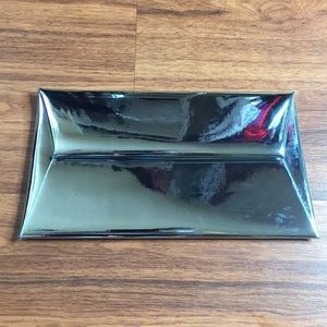 Teal Mirrored Metallic Envelope Clutch